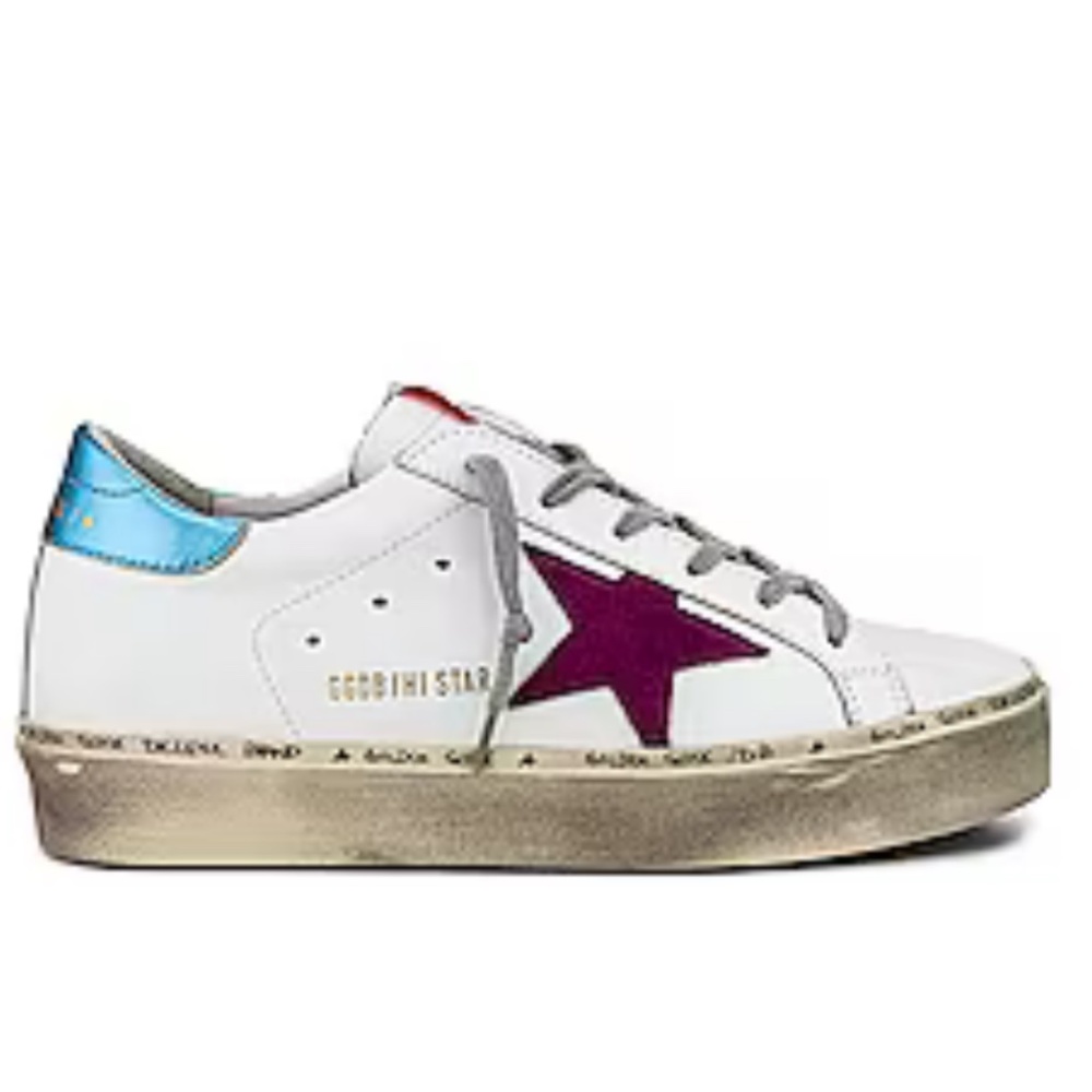 Golden Goose Sneakers Hi Star Sneaker in White & Light Purple Size 40 US 10
